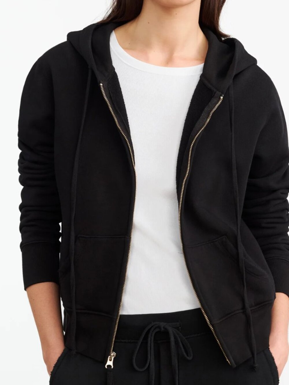 Nili Lotan NWOT Callie Hoodie Zip Up - small black